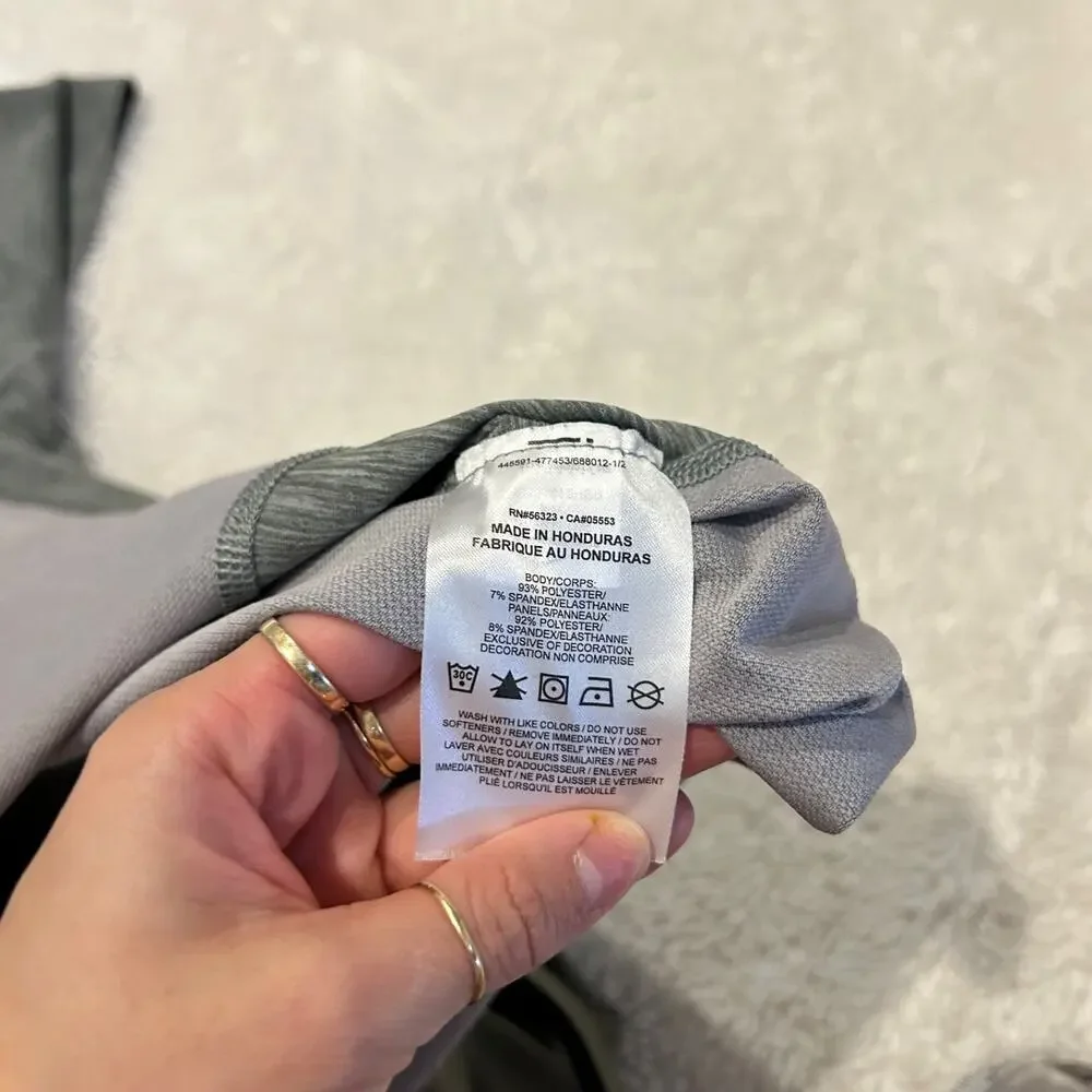 Nike Mens Bundle Slim Fit 2XL Green/Grey Workout Athleisure Luxe Shrt/Lng Sleeve - Picture 9 of 9